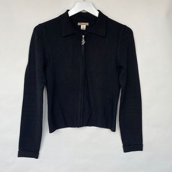 Daniel Girl Zip-Up Collared Cardigan - Picture 1 of 4
